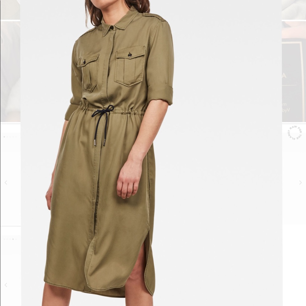 G Star Women  Rovic Maxi Shirt Dress